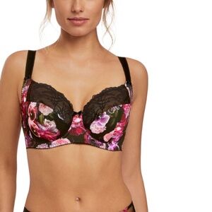 FANTASIE Black Floral Bra